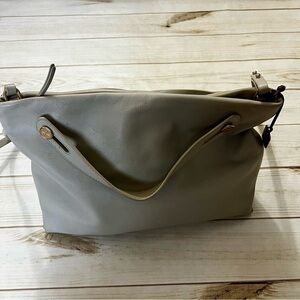 Skagen Denmark Mikkeline Leather Satchel and Crossbody Stone Colored